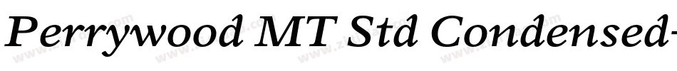 Perrywood MT Std Condensed字体转换